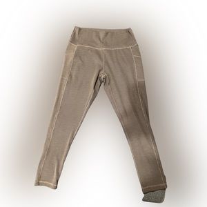 Prana perfect pocket leggings size xl very good condition brown/neural